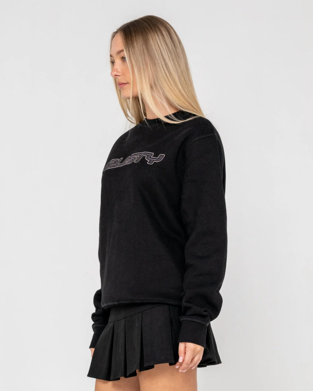 Rusty R Essential Oversized Crew Fleece
