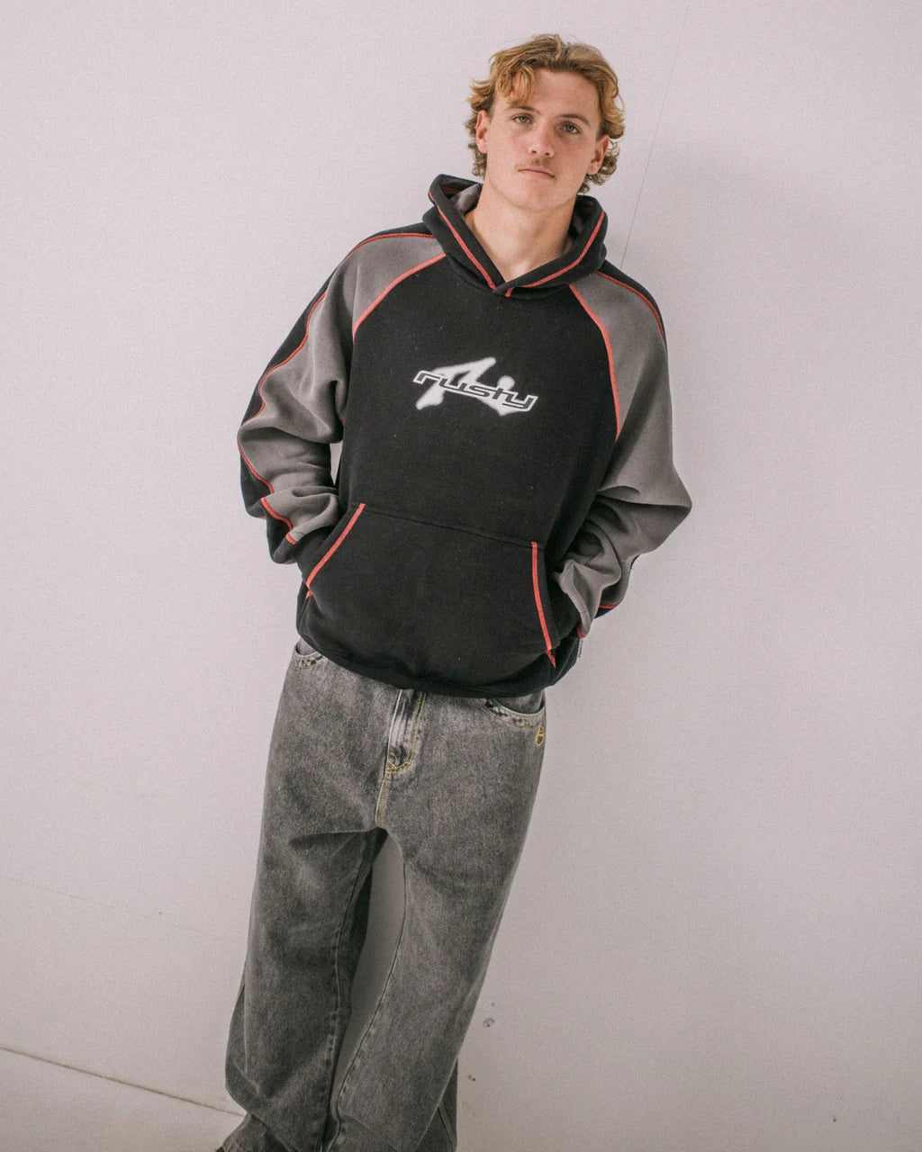 Rusty Paneka Raglan Fleece Hoodie