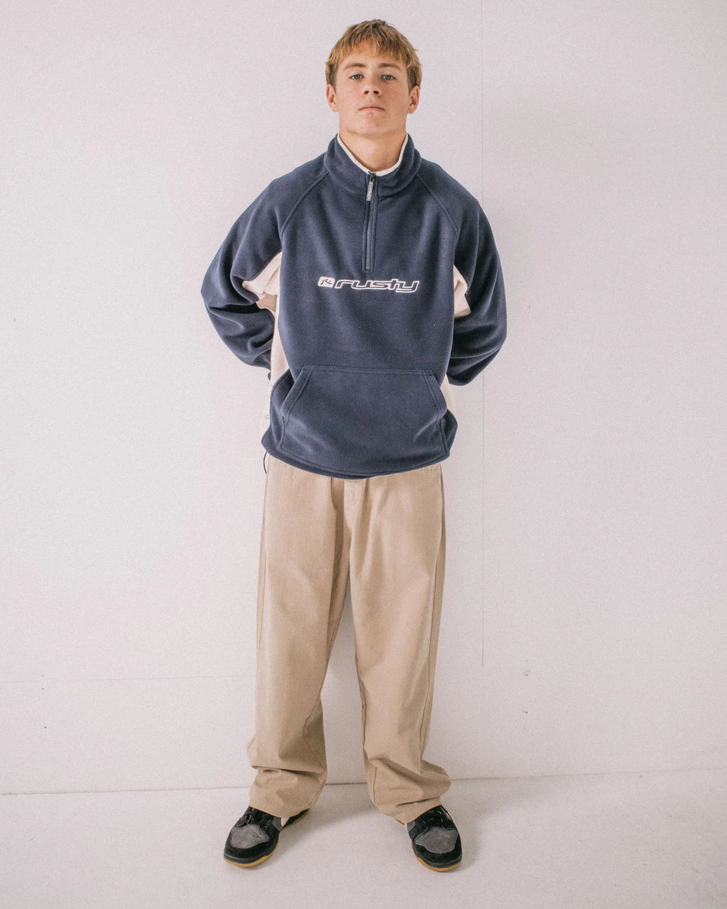 Rusty Blizzard Quarter Zip Polar Fleece