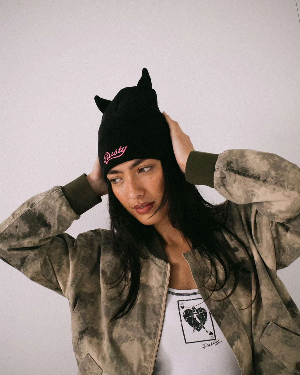 Rusty Horny Devil Beanie