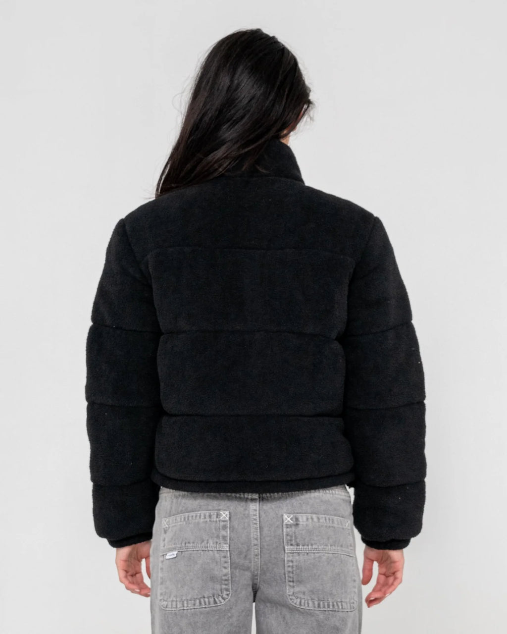 Rusty On And On Polar Fleece Puffer Jacket