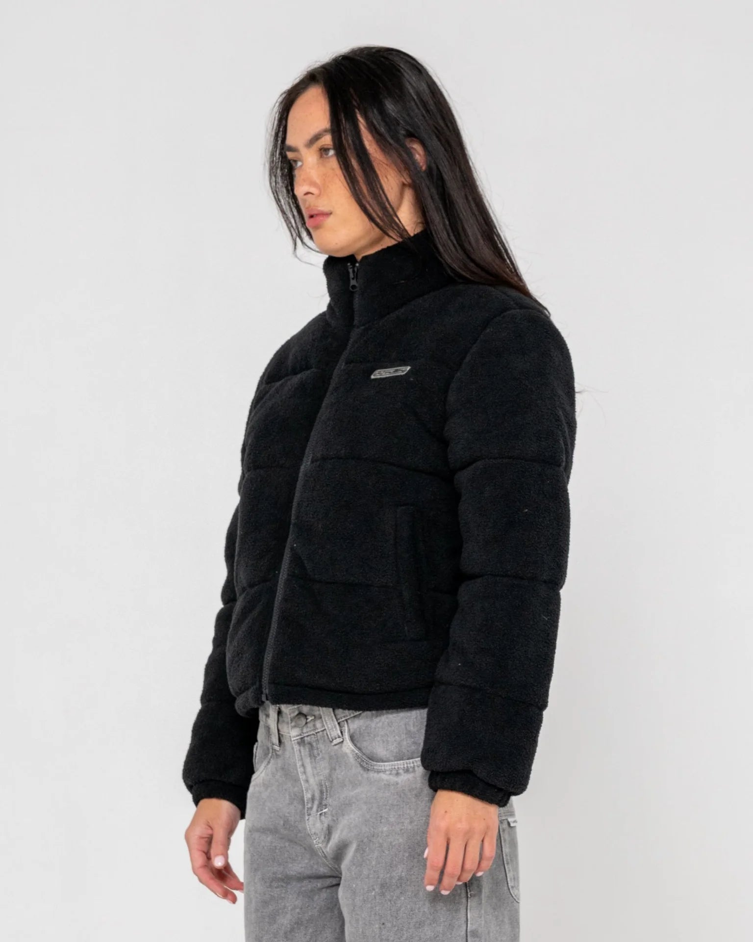 Rusty On And On Polar Fleece Puffer Jacket