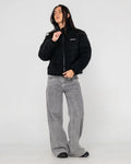 Rusty On And On Polar Fleece Puffer Jacket