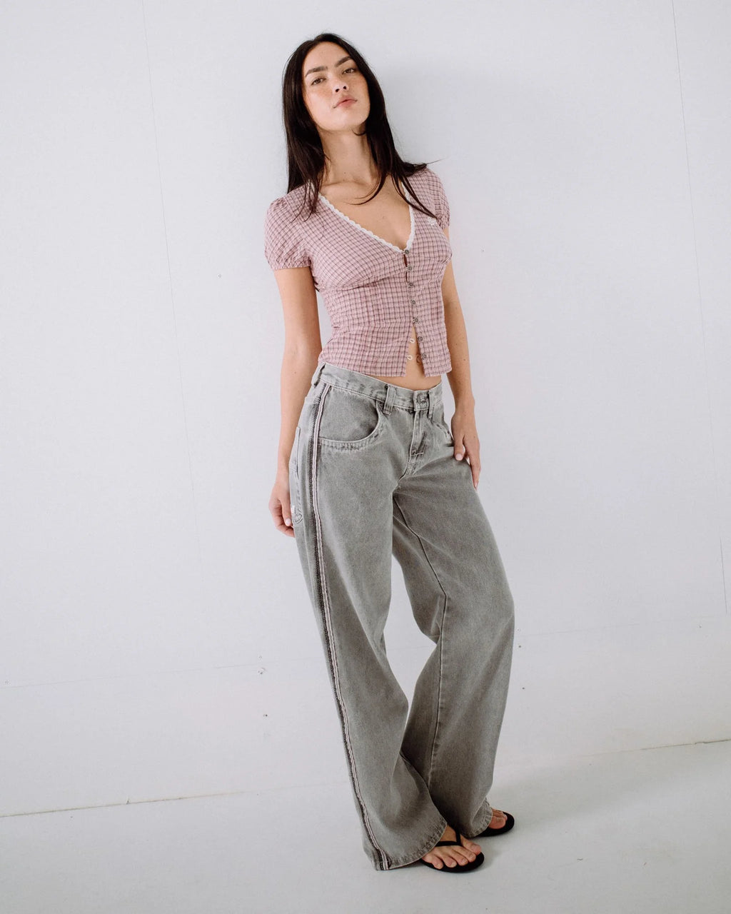Rusty Flip Mommy Low Rise Baggy Jean