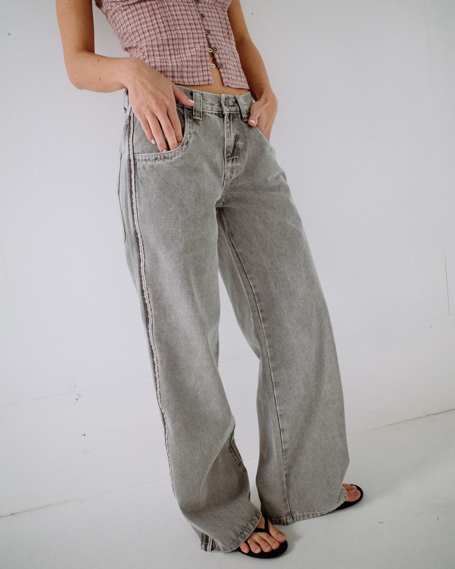 Rusty Flip Mommy Low Rise Baggy Jean