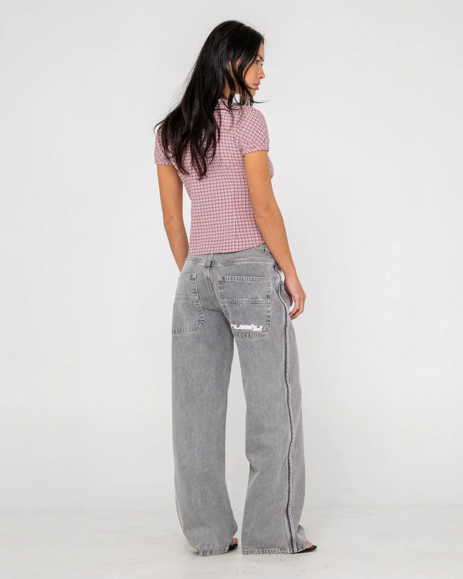 Rusty Flip Mommy Low Rise Baggy Jean