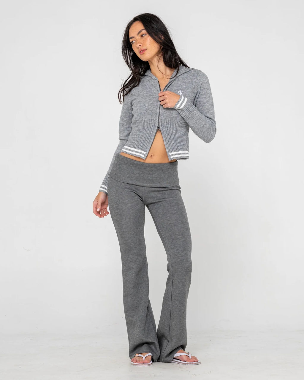 Rusty Hilton Bootleg Low Rise Track Pant