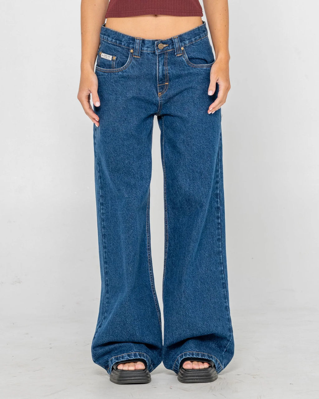 Rusty Wendy Wide Low Rise Jean