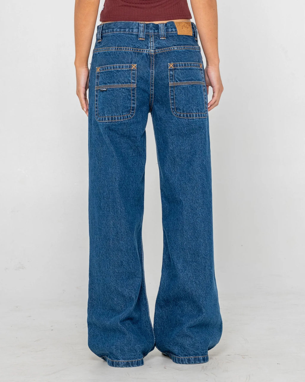 Rusty Wendy Wide Low Rise Jean