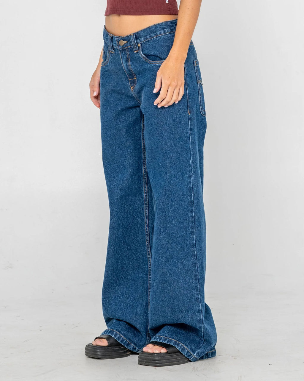 Rusty Wendy Wide Low Rise Jean