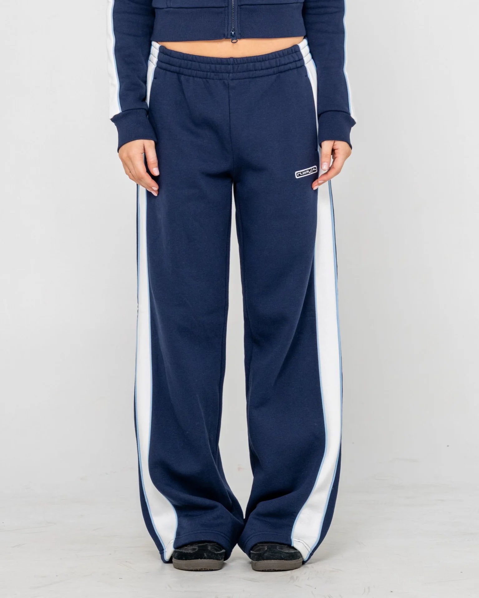 Rusty Retro Lines Wide Leg Trackpant