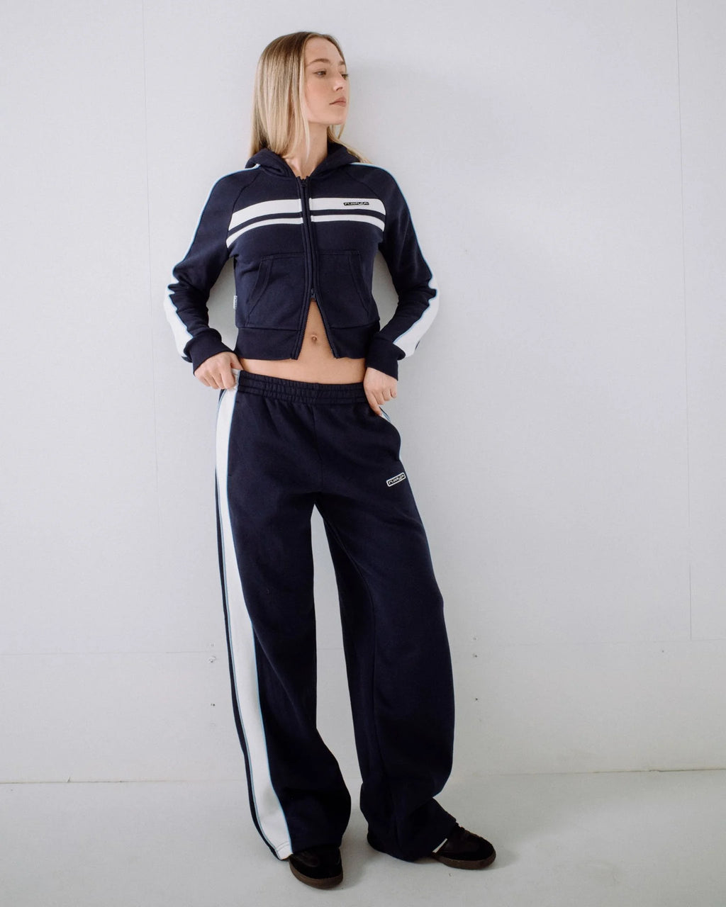 Rusty Retro Lines Wide Leg Trackpant