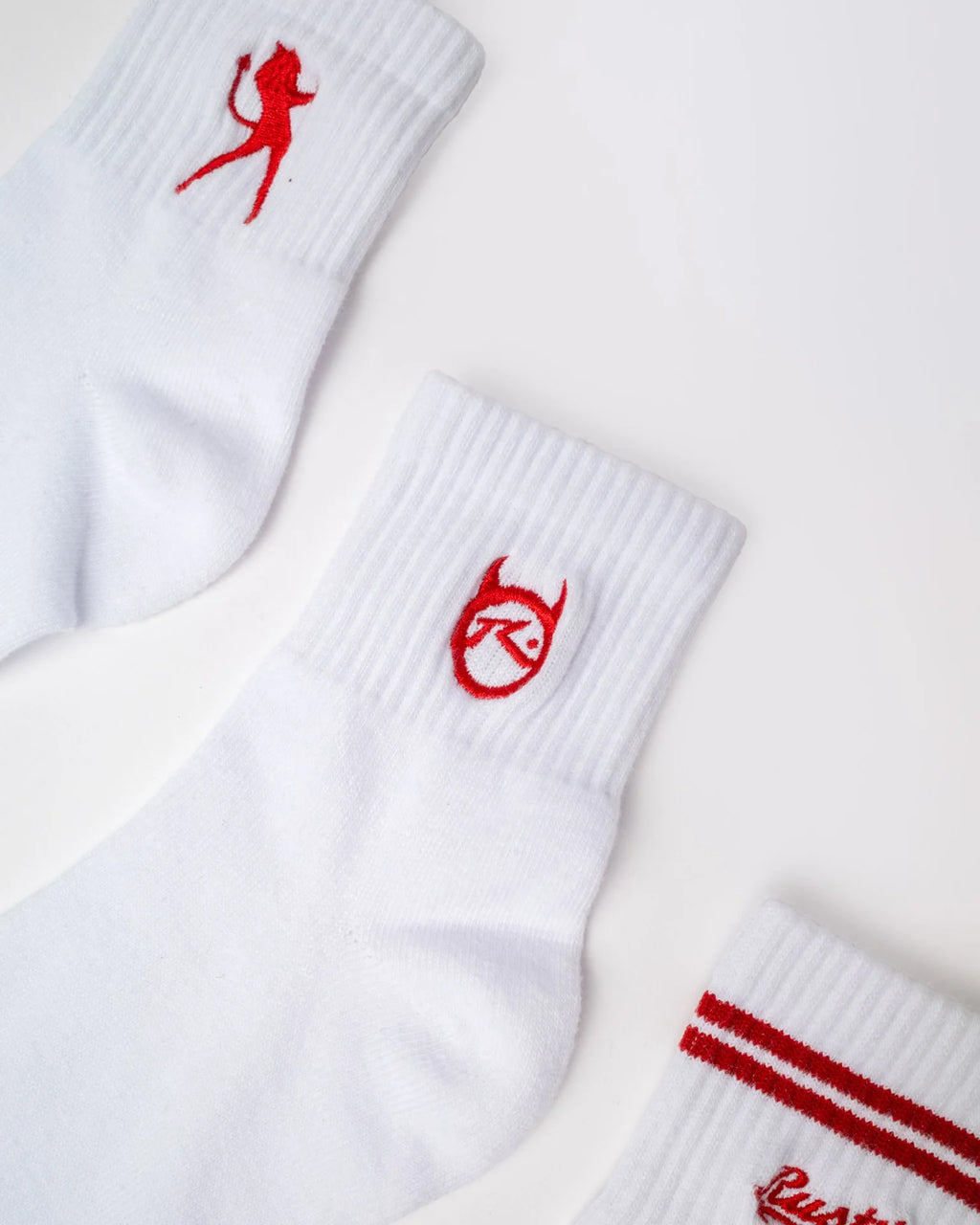 Rusty Fancy Day Crew 3-Sock Pack