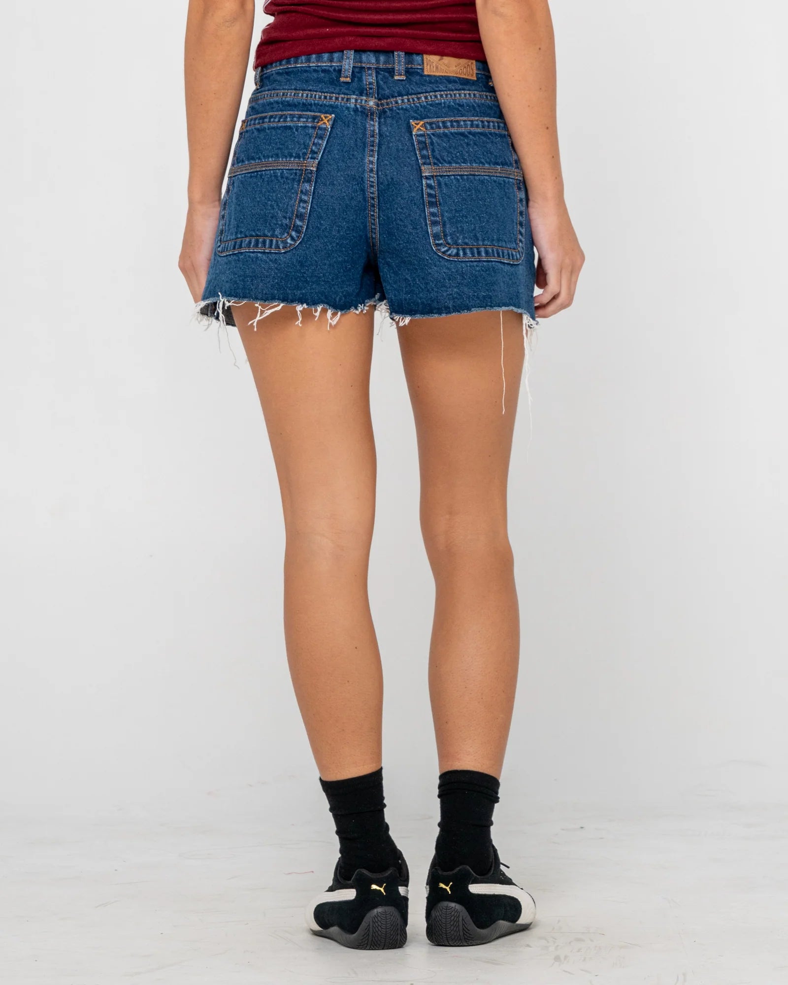 Rusty Penny Kick Flare Denim Short