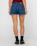 Rusty Penny Kick Flare Denim Short