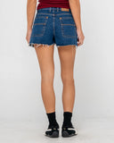 Rusty Penny Kick Flare Denim Short