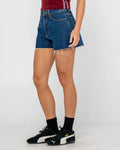 Rusty Penny Kick Flare Denim Short