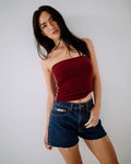 Rusty Penny Kick Flare Denim Short