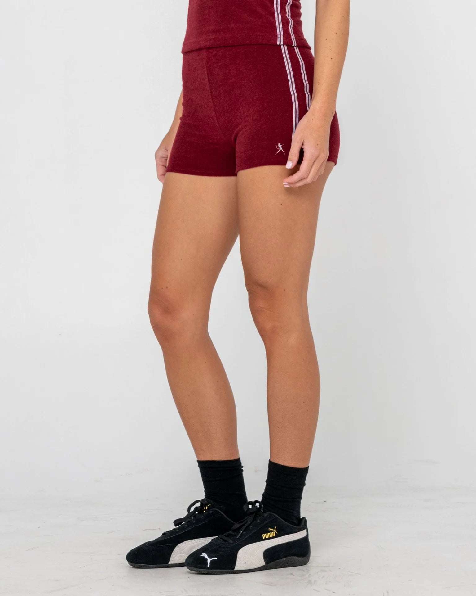 Rusty Lamar Towelling Booty Short