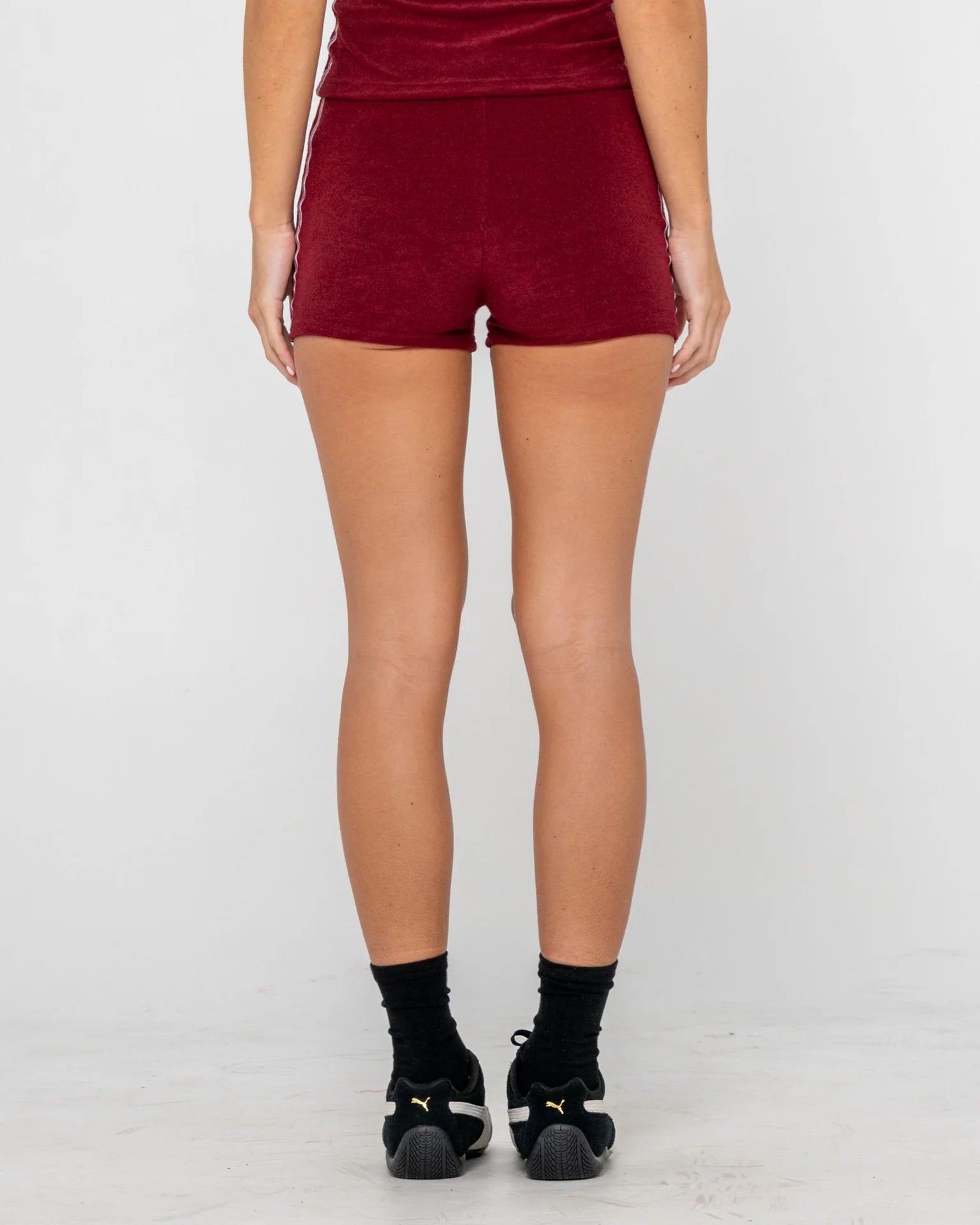 Rusty Lamar Towelling Booty Short