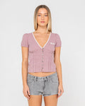 Rusty Peggy Sue Button Down Blouse