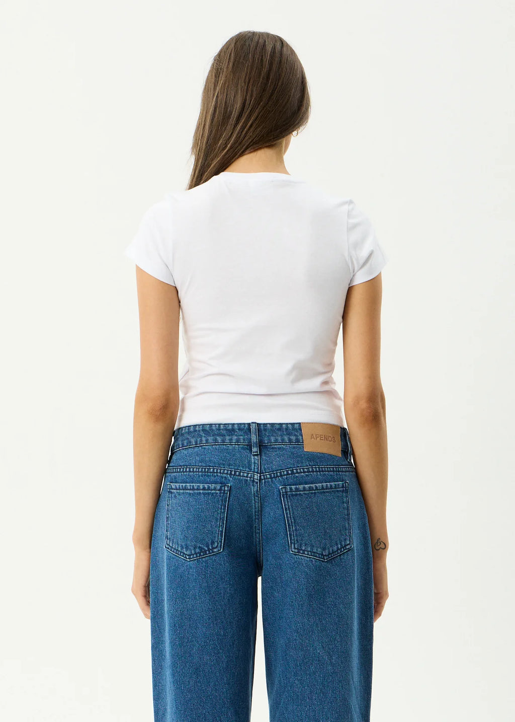 Afends Good Nature Recycled Baby Tee White