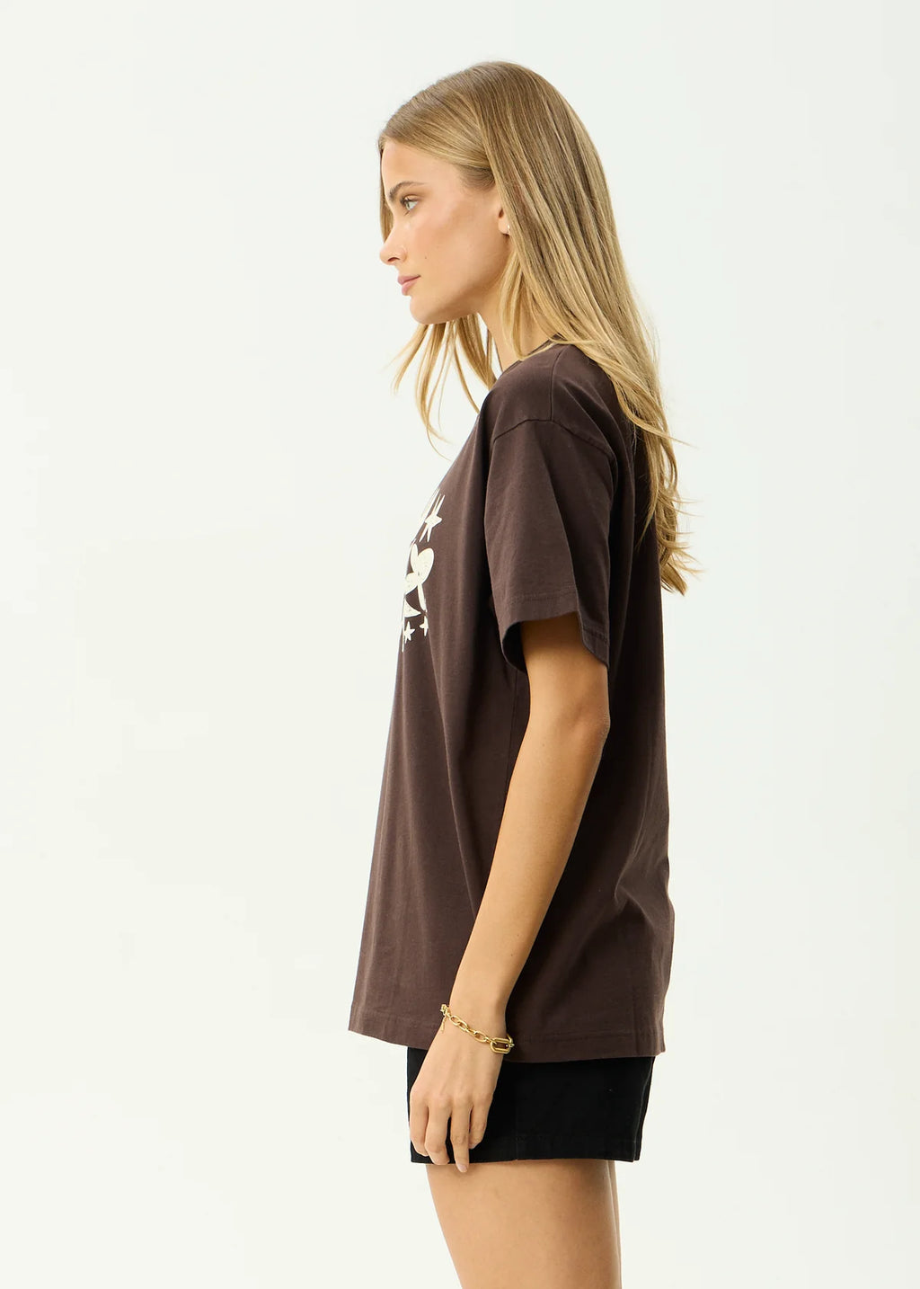 Afends Garden Variety Recycled Oversized Tee Coffee