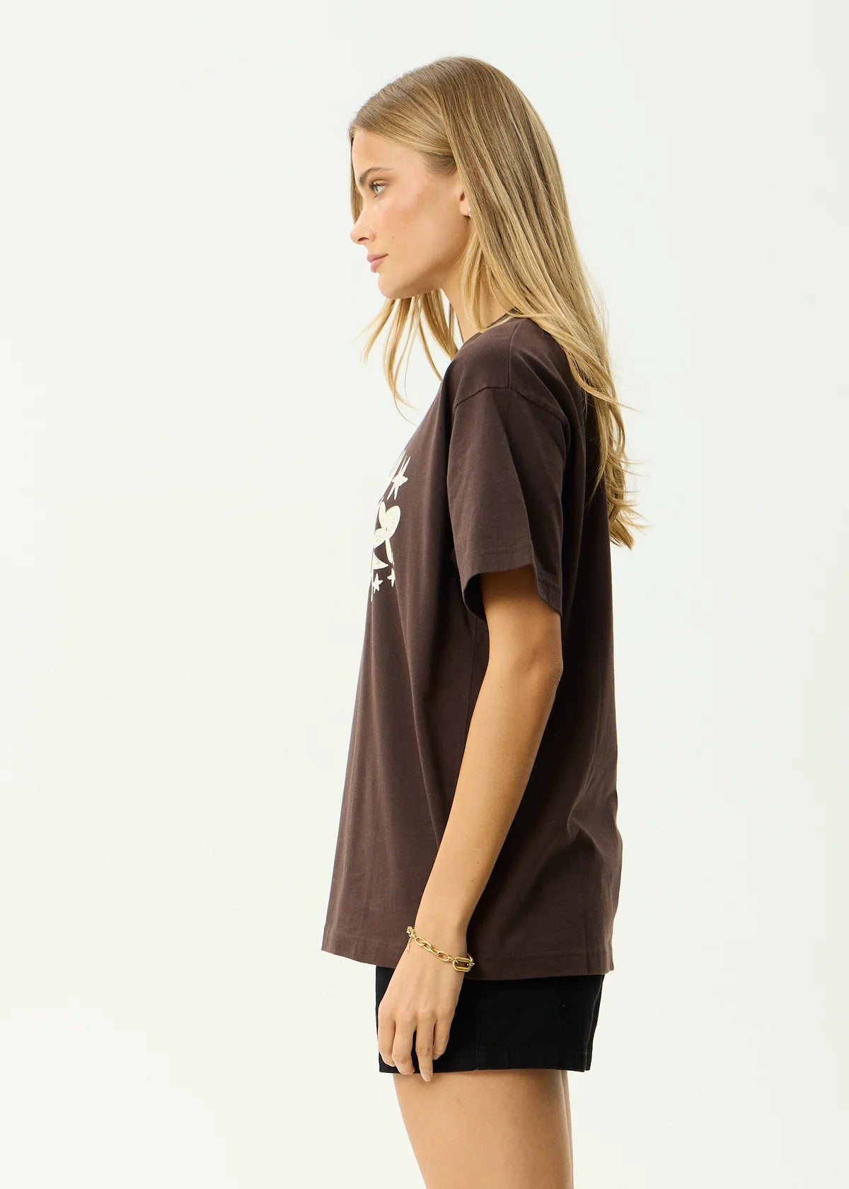 Afends Garden Variety Recycled Oversized Tee Coffee