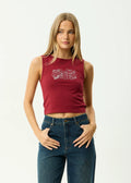 Afends Garden Variety Recycled Tank Burgundy