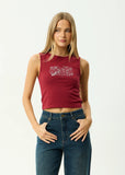 Afends Garden Variety Recycled Tank Burgundy