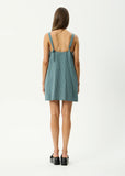 Afends Voyager Recycled Mini Dress Deep Olive Voyager