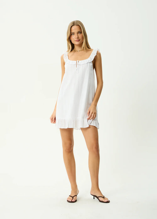 Afends Aquarius Mini Dress White