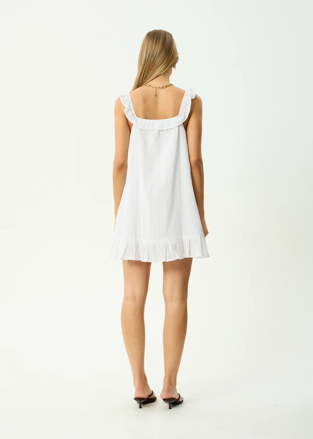 Afends Aquarius Mini Dress White