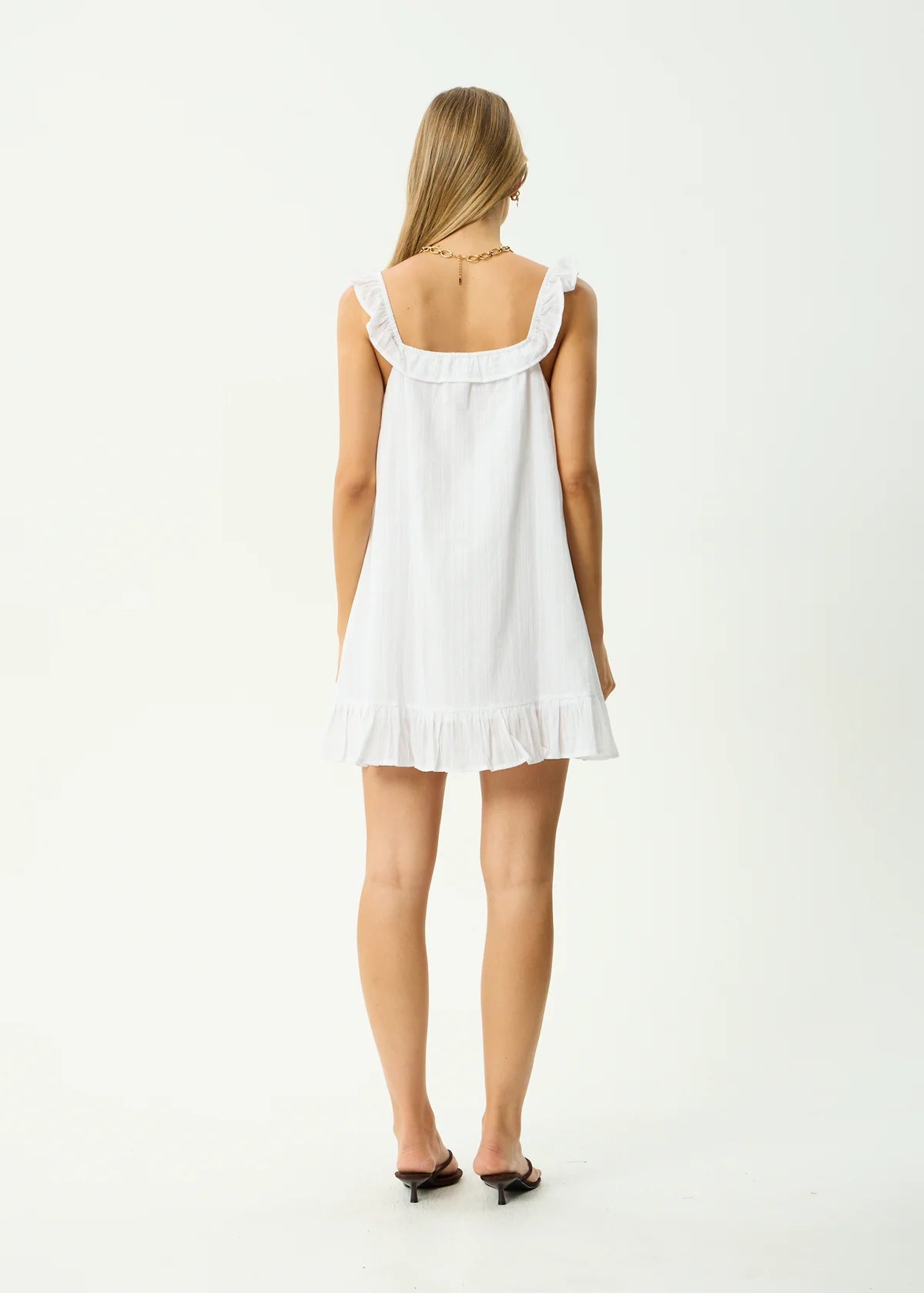 Afends Aquarius Mini Dress White