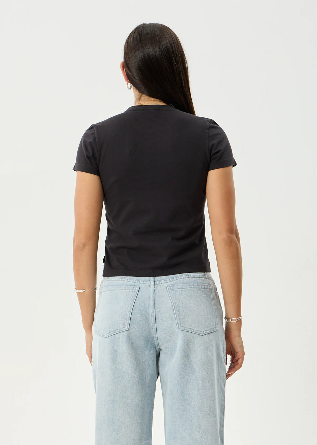 Afends Hellcat Baby Tee - Stone Black