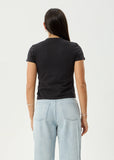 Afends Hellcat Baby Tee - Stone Black