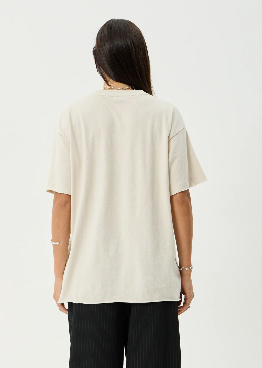 Afends Temptation Hemp Oversized Tee - Moonbeam
