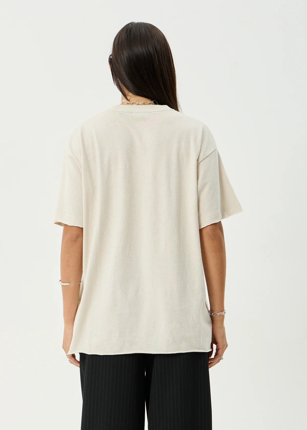Afends Temptation Hemp Oversized Tee - Moonbeam