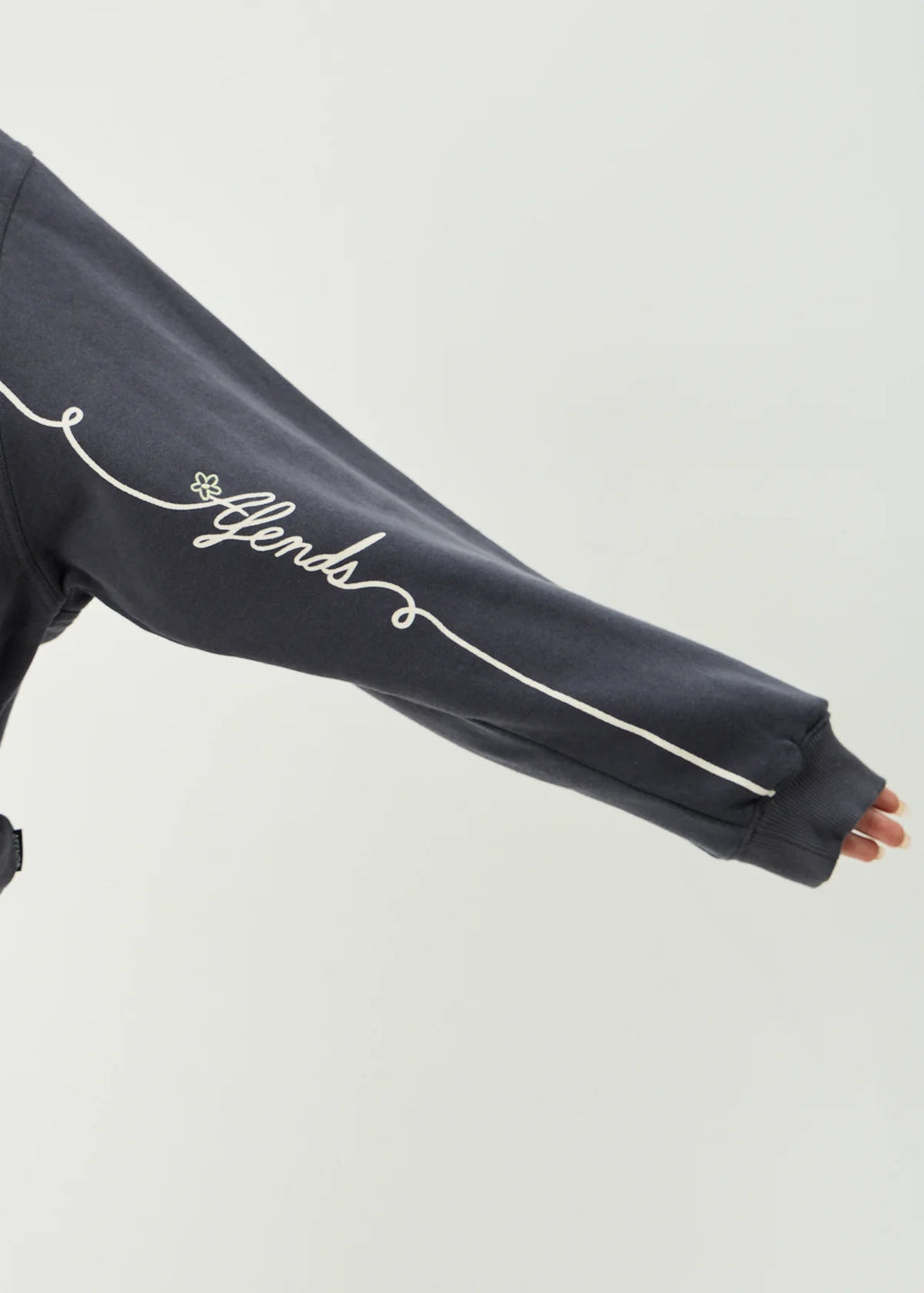 Afends Locket  Recycled Crew Neck - Charcoal