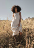 Afends Vania Reverb Organic Maxi Dress - Moonbeam Check