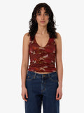 Thrills Rhapsody Floral Top Cabernet