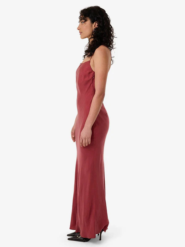 Thrills Blair Bias Slip Dress Cabernet