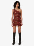 Thrills Rhapsody Floral Mini Dress Cabernet