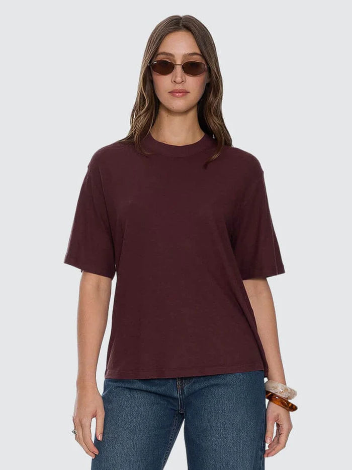 Thrills Hemp Square Tee Bitter Chocolate