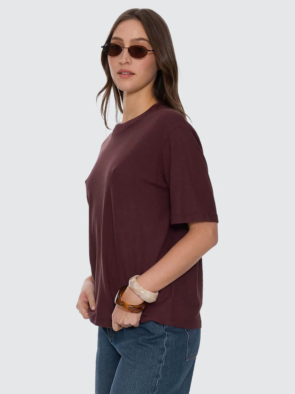 Thrills Hemp Square Tee Bitter Chocolate