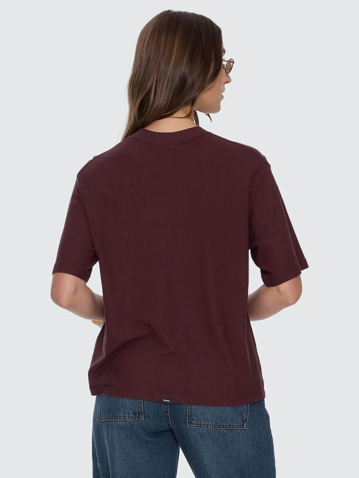 Thrills Hemp Square Tee Bitter Chocolate