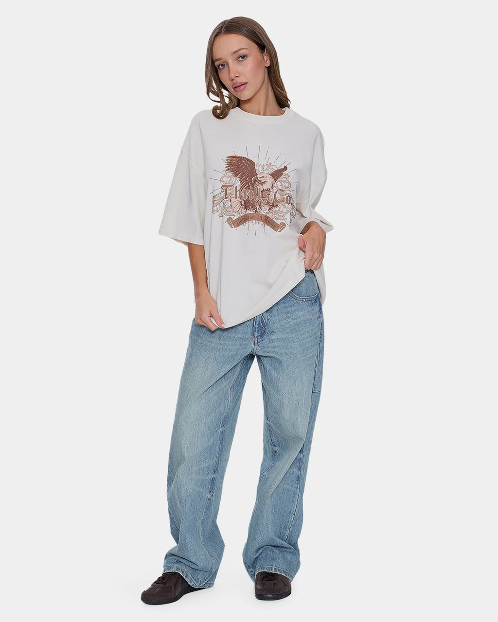 Thrills Ruined Paradise Oversized Tee - Heritage White