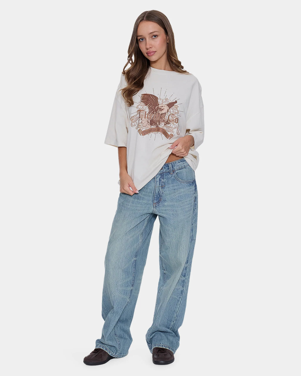 Thrills Ruined Paradise Oversized Tee - Heritage White