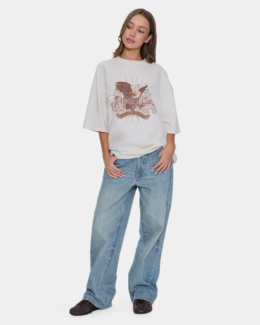 Thrills Ruined Paradise Oversized Tee - Heritage White