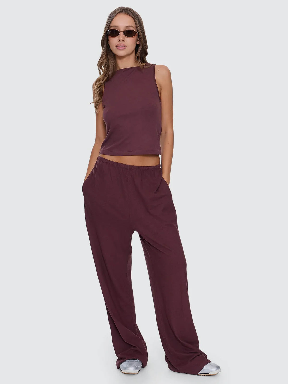 Thrills Hemp Relax Pant Bitter Chocolate